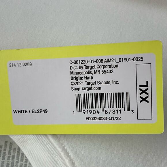 All in Motion Pullover Top Women's Size XXL White Athleisure Thumb Hole Relaxed - Picture 4 of 10